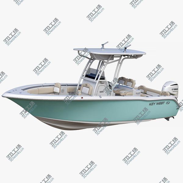 images/goods_img/20210312/Key West 239FS Fishing Boat and Yamaha 5.3L V8 F350C Engine 3D model/1.jpg